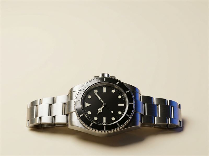 Diver's watch, steel bracelet